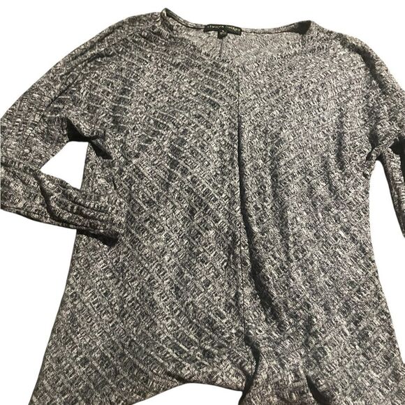 Always Indigo size small Gray Textured Long Sleeve Top like new - Picture 1 of 2